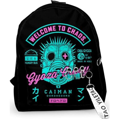 2021 Dorohedoro Merch 3D Print Hip hop Women Backpack Oxford hanging buckle Style Girls Child School bag Travel Backpack