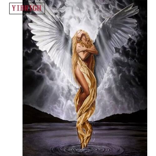 5d DIY Diamond Painting Angel wings Cross Stitch Diamond Embroidery Patterns Full Round/Square rhinestones Mosaic home decor