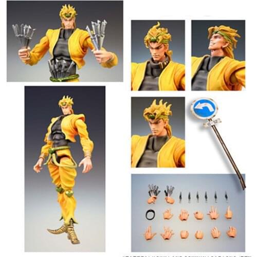 Anime JoJos Bizarre Adventure Diavolo Bruno Bucciarati DIO Giorno Giovanna Leone Abbacchio Kujo Jotaro Movable Action Figure Toy