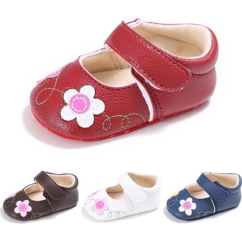 Baby Shoes flower flower soft-soled Shoes toddlers Anti-slip Sole Soft Light Newborn Toddler Outside First Walkers Fashion Shoes