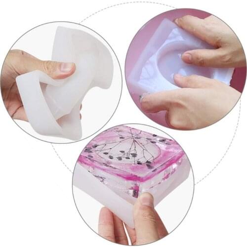 3 PCS Ashtray Silicone Resin Casting Molds, Epoxy DIY Casting Mold for Craft Art