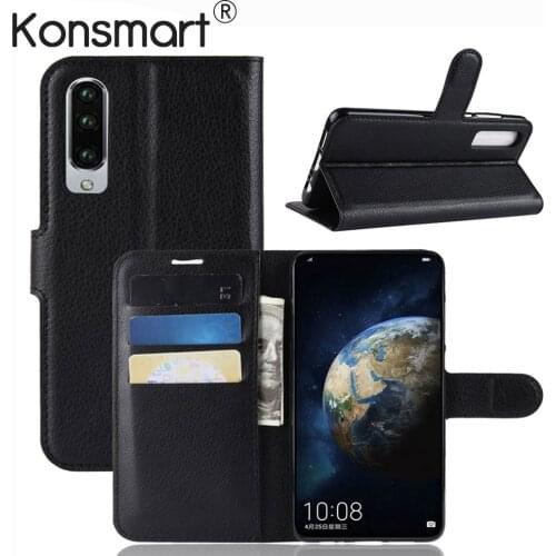 KONSMART Flip Leather Phone Cover Huawei P30 P20 Lite P20Pro Wallet Protective Book Case For Huawei P20 Pro P30 Smartphone Cases