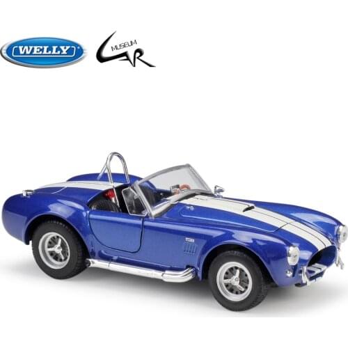 WELLY 1:24 Model Car Simulation Alloy Metal Toy Car Childrens Toy Gift Collection Model Toy Gifts 1965 SHELBY COBRA 427