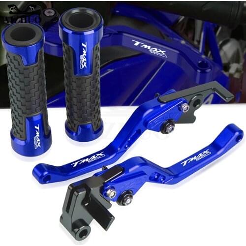 Motorcycle Adjustable FOR YAMAHA TMAX560 TECH MAX ABS 2020 2021 CNC T-MAX Brake Clutch Levers Short Handbrake With TMAX 560 LOGO