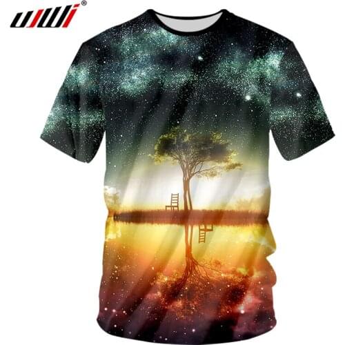 Fantasy World By UJWI Men/Women T-shirts Fashion Men T shirts Long Sleeve Summer Mens Clothing Harajuku Mens Tees Casual