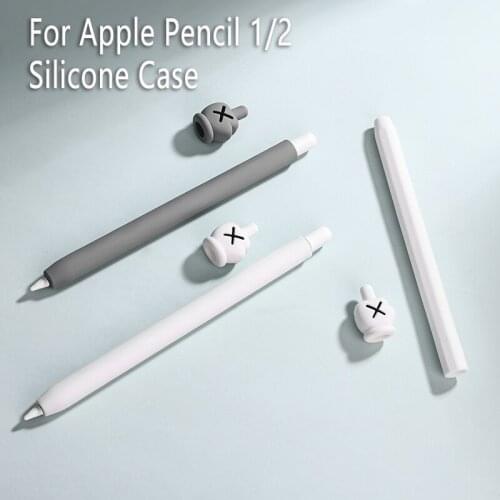 Soft Silicone Case For Apple Pencil 1 2 Cartoon Case Compatible Non-slip For Apple Pencil 2 1 Sleeve Protective Cover Pouch