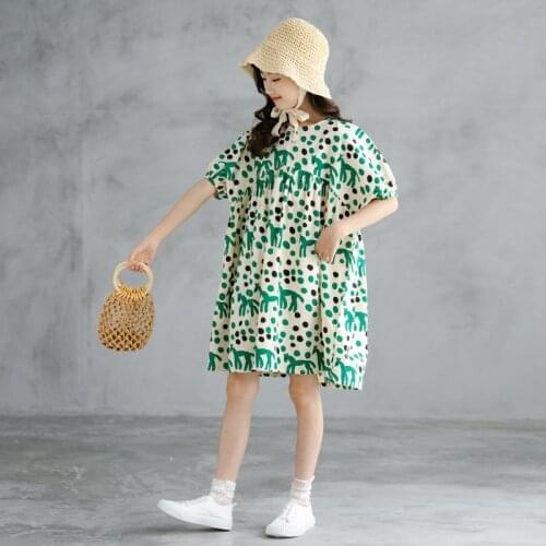 Teen Girls Princess Dress 2021 Summer Korean Children Clothes Kids Girls Casual Dresses Fashion Cotton Dress, #9128
