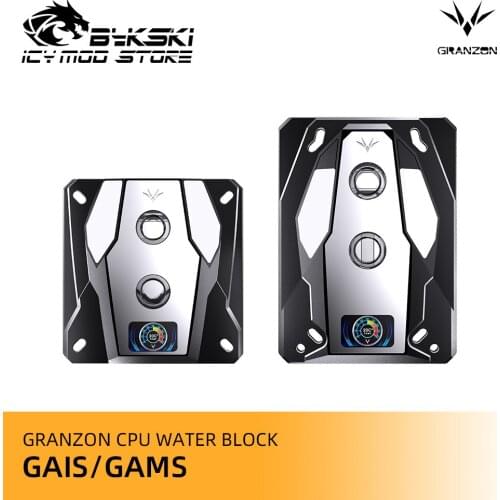 Bykski Granzon Full Metal CPU Water Block for INTEL LGA115X 1200 2011 /AMD Ryzen 3/5/7 X470 X570 Water Cooler Heatsink GAIS/GAMS