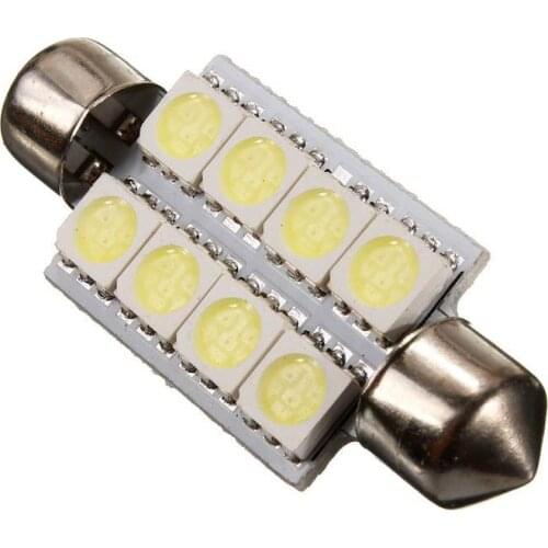 Factory Direct Sale Automobile Led Double Point Lamp 41mm 5050 8smd Led Roof Lamp License Plate Lamp Backup Lamp Car Led Light
