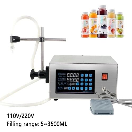 CNC Liquid Filling Machine Fully Automatic Drinks Drink Fruit Juice Milk Cosmetic Divider 110V/220V 5-3500ML Quantitative