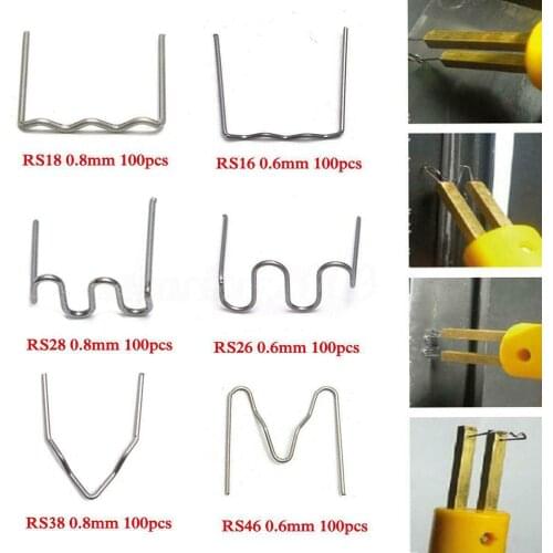 600PCS 0.6/0.8mm Hot Stapler Staple For Plastic Welder Car Bumper Repair Using The Ramp Clamp Off