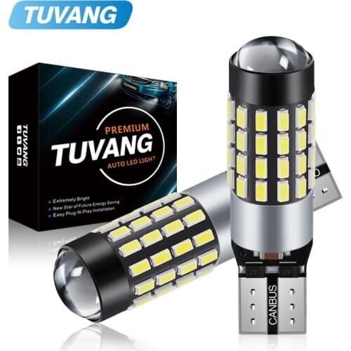 2PCS T10 LED Bulb CANBUS No Error 3014SMD 54LEDs W5W 194 168 For Auto Car Clearance Parking Light Side Marker Lamp White