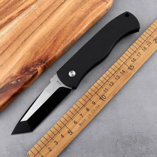 Outdoor tactics 154CM blade aluminum shank camping hunting defensive ECD tool Multi-functional kitchen fruit CQC7 folding knife