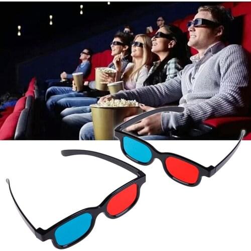 Universal red blue 3d glasses for dimensional anaglyph movie game