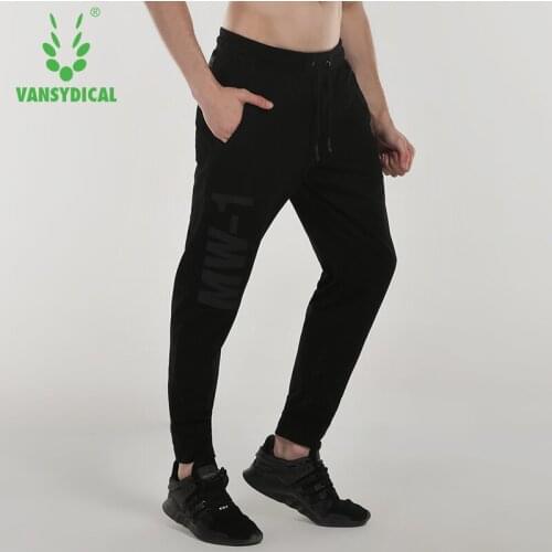 Vansydical Mens Running Tights Breathable Pants Cotton Jogging Fitness Workout Basketball Pants Gym Long Trousers Sports Pants
