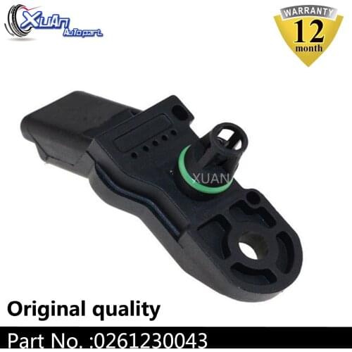 XUAN 0261230043 Manifold Absolute Boost Air Pressure MAP Sensor For PEUGEOT 1007 106 206 207 306 307 407 BIPPER EXPERT PARTNER