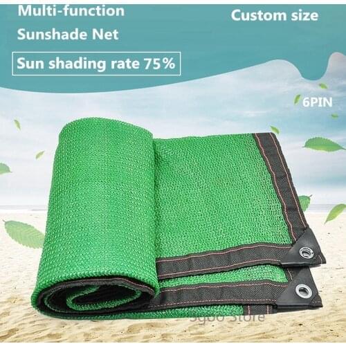 Green UV Protection Swimming Pool Sun Sailing Succulents Plants Sun Shelters 75% Shading Garden Household Sunshade Net