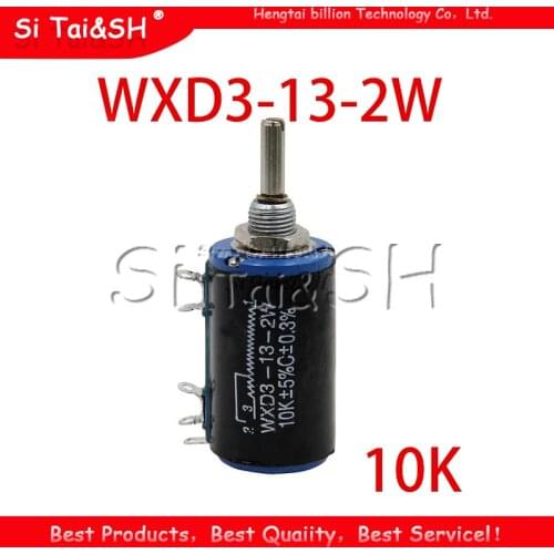 1PCS WXD3-13-2W 10K ohm WXD3-13 2W Rotary side Rotary Multiturn Wirewound Potentiometer