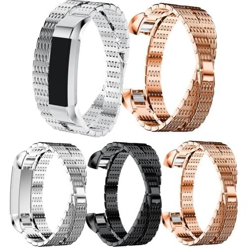 2017 Luxury Genuine watchband Stainless Steel Watch Bracelet Band Strap For Fitbit Alta HR/Fitbit Alta Watch High Quality Strap