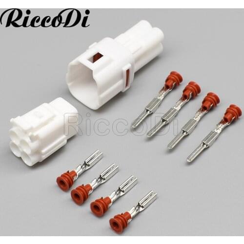 3Sets Sumitomo 4 Pin 2.2mm MT090 Sealed Male Female Auto Wire Connector Motorcycle plug for Yamaha 6188-0004 6180-4771