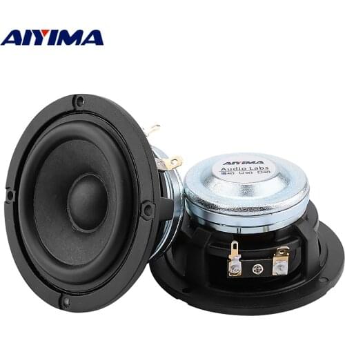 AIYIMA 2Pc 3 Inch Midrange Speaker 4 8 Ohm 15W Home Theater 20 Core Wool Paper Cone Car Loudspeaker Full Range Bluetooth Speaker