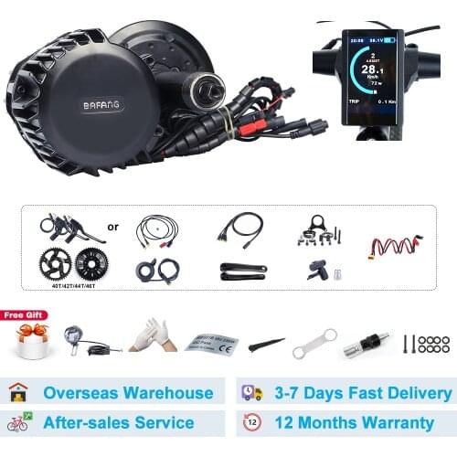 Bafang 48V 1000W BBSHD/BBS03B 40T Mid Drive Motor Electric BB 68-73MM Bicycle Conversion Kits 8FUN E-bike Powerful Motor Display