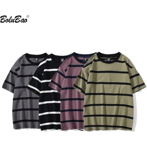Мужские полосаты футболки Bolubao China At AliExpress