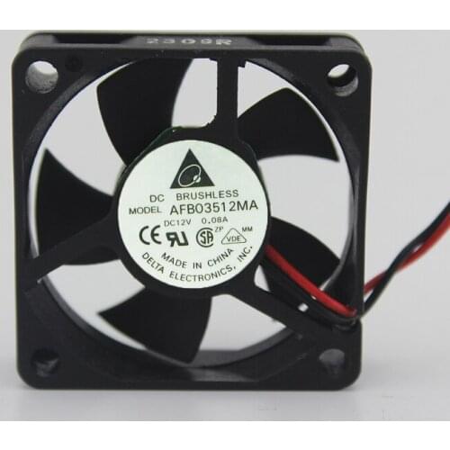 Delta AFB03512MA 35mm 35x35x10mm 3.5cm DC 12V 0.08A Two Ball Bearing Heatsink Axial Cooling Fan