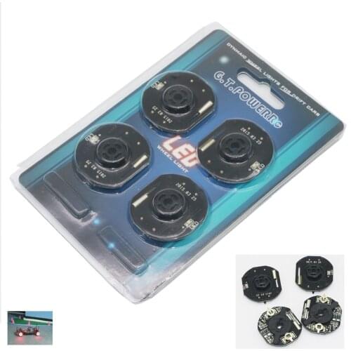 G.T.POWER RC Model Car Dynmaic Wheel Light LED Set Rc Car Wheel Light