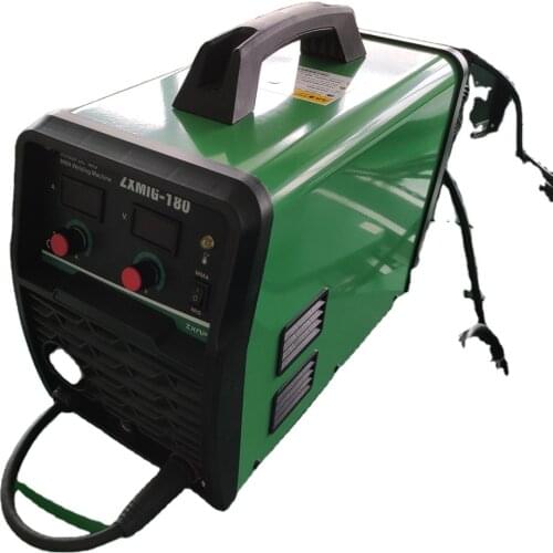 ZXNPT hot sell portable inverter mig welding machine mig mag mma welder 180 amp with low splash best cost performance