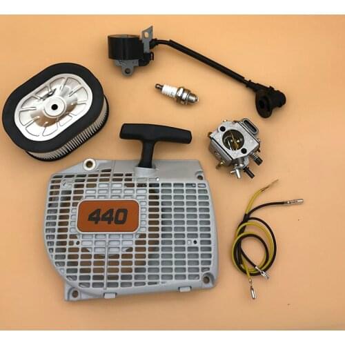 Carburetor Air Filter Ignition Coil Module Starter Park Plug Fit For Stihl 044 046 MS440 MS460 Chainsaw tool Parts Accessories