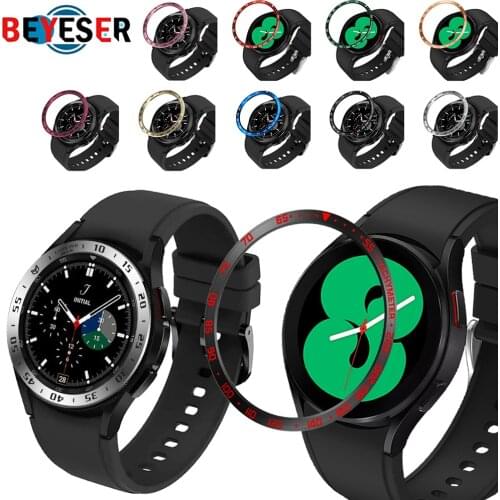 Bezel Ring Styling Stainless Steel Cover For Samsung Galaxy Watch 4 Classic 46MM 42MM Case Protection Metal Case Adhesive shell