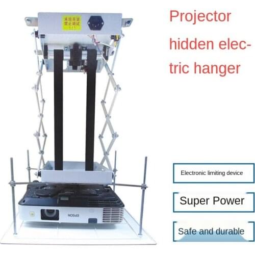 70CM Projector Bracket Motorized Electric Lift Scissors Projector Ceiling Mount Projector Lift With Remote Control