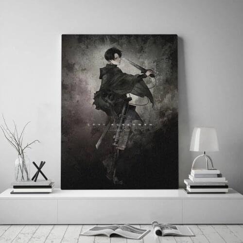 Levi Ackerman Attack on Titan Painting Wall Artwork HD Printed Poster Modular Canvas Home Decoration Pictures For Living Room