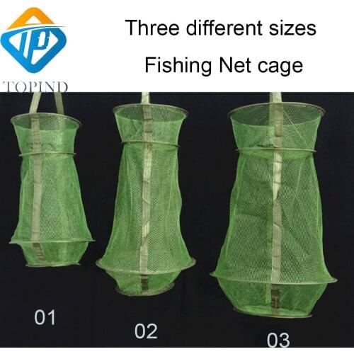 5pcsFishing Bait Trap Cage Fish Net Pot Dip Cage For Lure Crayfish Crab Lobster Shrimp Collapsible Crawfish Minnows Storage Trap