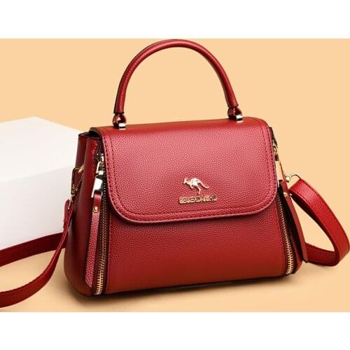 Small Top Handle Tote Handbags for Women 2021 New Fashion Messenger Bag Solid Color Crossbody Bags Lady Pu Leather Shoulder Bag