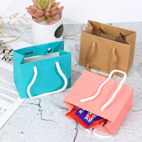 Candy Color Dollhouse Miniature Shopping Bag Mini DIY Fashion Handbag Model Doll Accessories