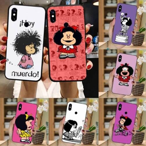 Mafalda cartoon Phone Case For Xiaomi Redmi note 7 8 9 pro 8T 9A 9S Mi Note 10 Lite pro