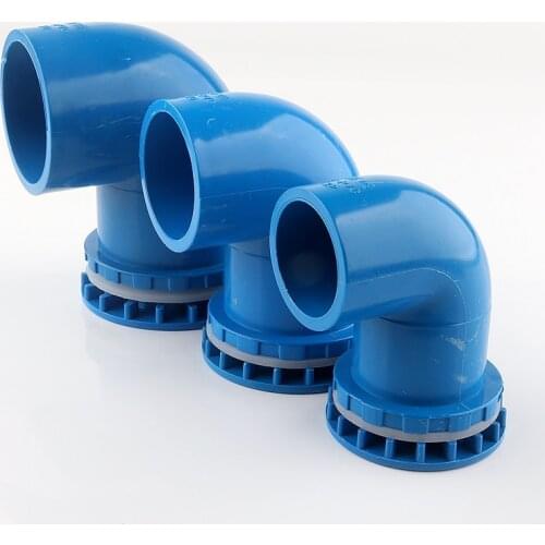 1-10Pcs 20~50mm PVC 90° Equal Elbow Connectors Aquarium Fish Tank Drain Inlet Outlet Joints Garden Irrigation Overflow Pipe
