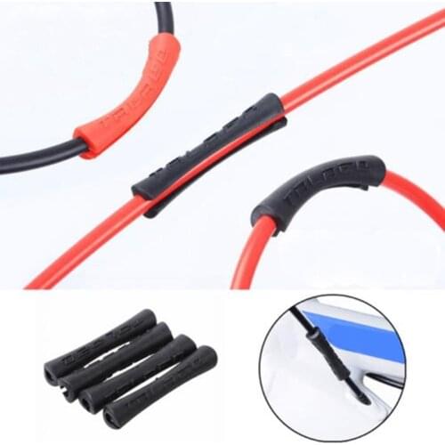 4Pcs Bike Cable Protectors Mountain Bike Bicycle Shift Brake Rubber Cable Protector Line Pipe Sleeve Bike Accessories
