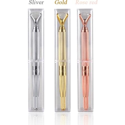 1pc Microblading Tattoo Manual Pen for Permanent Makeup 3D Eyebrow Lip Embroidery Pen With Crystal Diamond Beauty Art PMU Tool