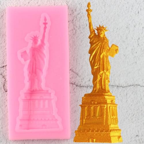 Sugarcraft Statue of Liberty Silicone Molds Cake Decorating Tools Cake Border Fondant Mold Candy Clay Chocolate Gumpaste Moulds