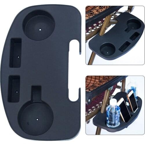 Folding Camping Picnic Outdoor Beach Garden Chair Side Tray Cup Holder Drink Convenient Practical Portable Storage Cup Holder