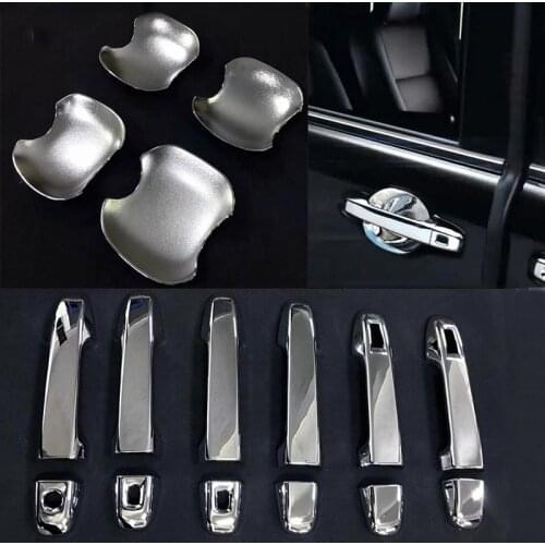 Exterior Accessories ABS Chrome For Toyota Noah 2014- 2018 out side Door Handle bowl cup decorative Cover sticker frame trim