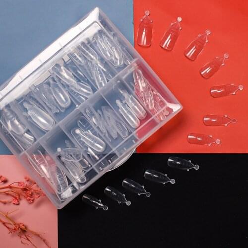 120PCS quickly Build Nail Mold Skills 12 different sizes of Nail Extension molds transparent skills Nail tips