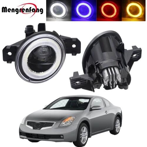 2in1 Car Driver + Passenger LED Fog Light Assembly Angel Eye Daytime Running Lamp 12V For Nissan Altima Coupe 2007-2013