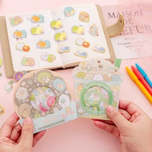 3 Style Japanese Cute Corner Biological Sticker Diy Handbook Diary Album Decorative Sticker Stationery