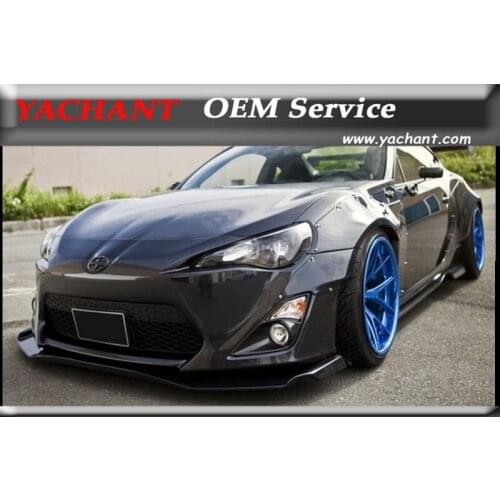 Car-Styling Carbon Fiber Fender 4Pcs Fit For GT86 FT86 ZN6 FRS BRZ ZC6 X RB Ver.1 Style Front Fender Cover