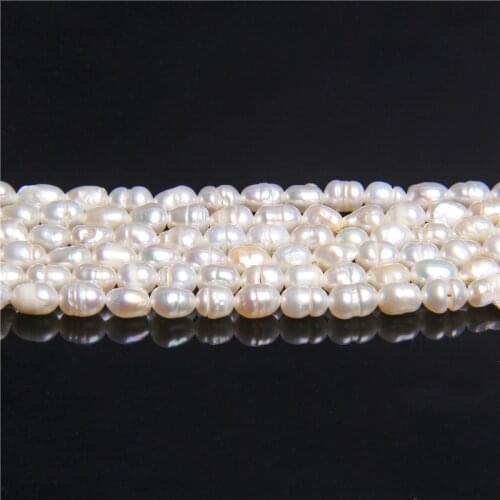 3.5mm Real Natural Freshwater Pearls Beads Loose Beads for Jewelry Making DIY Women Necklace Bracelet earrings white oval Pearls