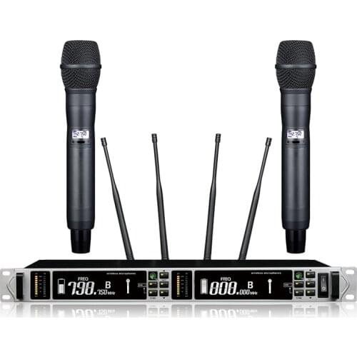 Digital true diversity wireless microphone system professional performance microphone digital pilot system